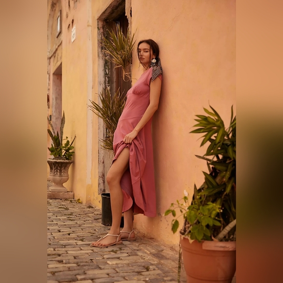 NWT Free People Ellis Maxi Brushed Mauve - Picture 2 of 4